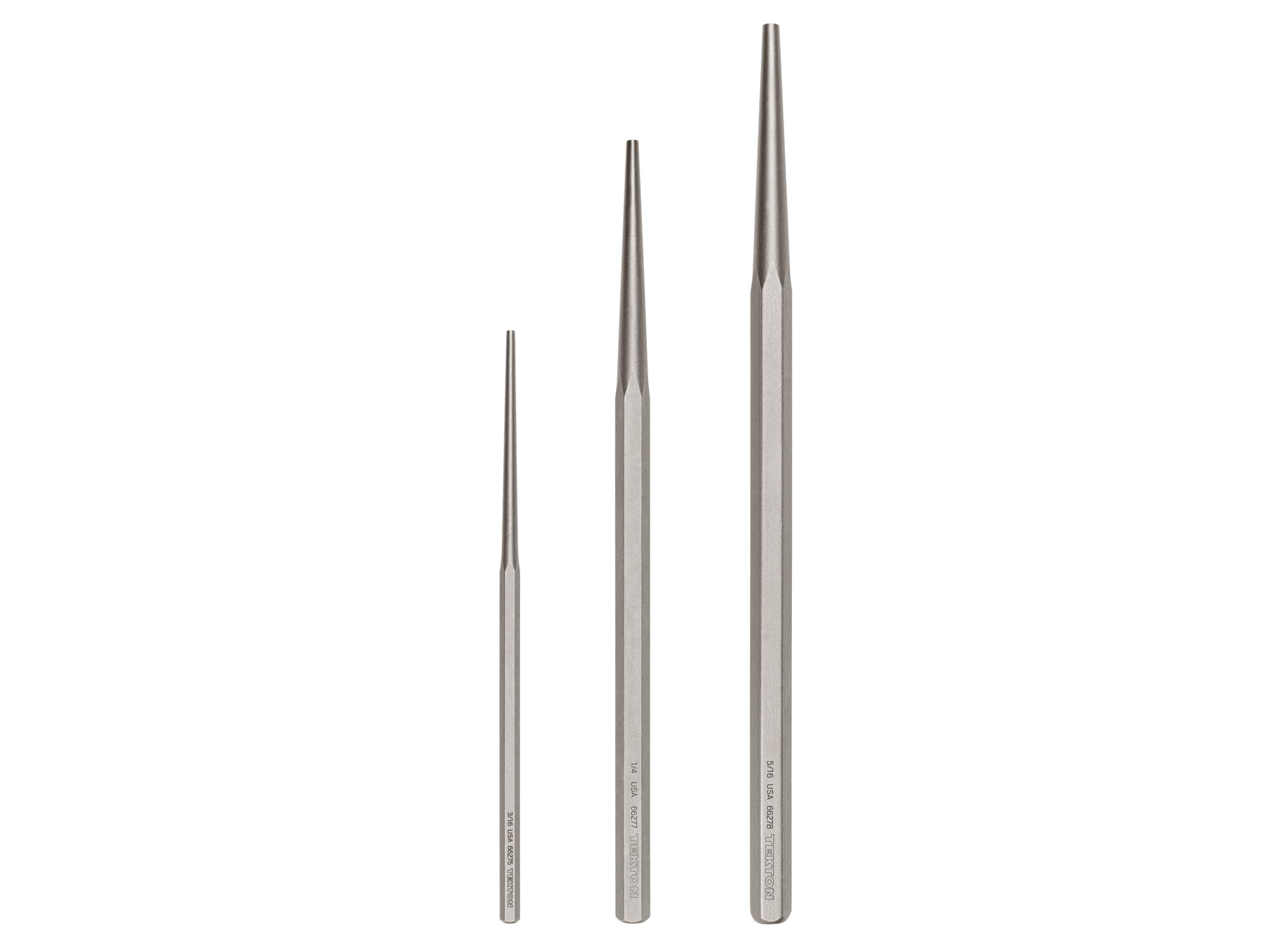 TEKTON Long Alignment Punch Set, 3-Piece (3/16, 1/4, 5/16 in
